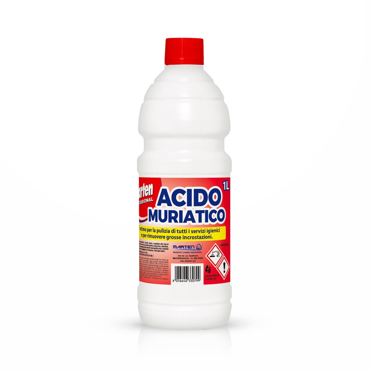 Acido Muriatico Sol. 14-15% 1lt - MARTEN SRL