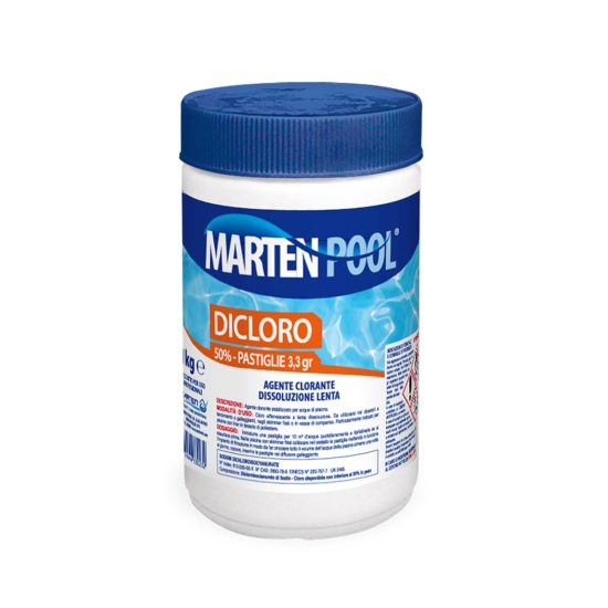 marten pool dicloro pastiglie da 3,3gr 1kg